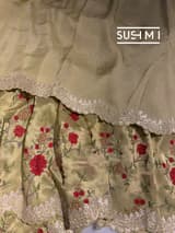 Pastel Green Designer Banarasi Brocade Tissue Saree S62112