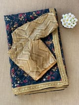 Organza printed Saree with sabhyasachi border