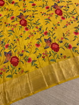 Mustard Kanchi Soft Drape Saree SS50200