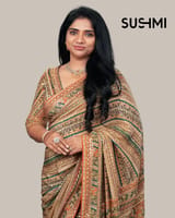 Designer crepe saree