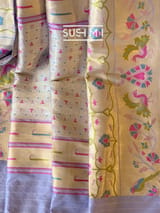 Lilac Banarasi paithani Ektara Tissue Saree : D62F003