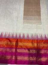 Off White ponduru khadi jamdani Saree SS50361