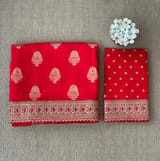 Red Designer Banarasi Silk Saree
