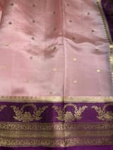 Pastel Pink Poona Silk Saree