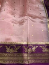 Pastel Pink Poona Silk Saree