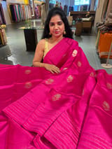 Rani Pink Poona Silk Saree