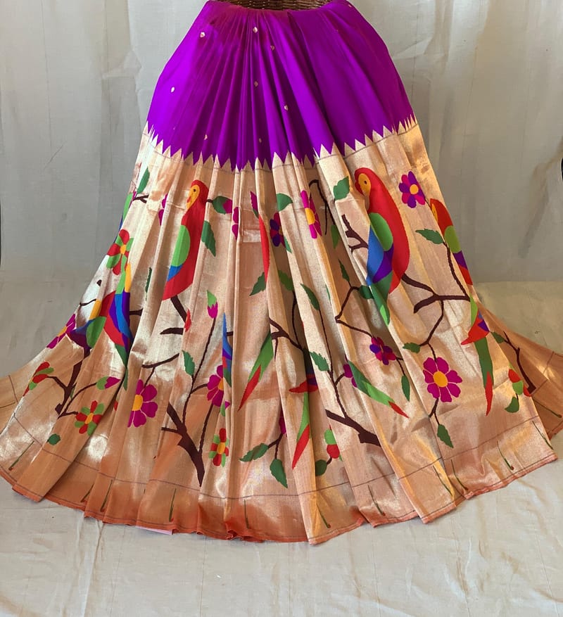 Purple Pure Paithani lehanga : S62F132