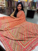 Designer Printed Crepe Silk Saree