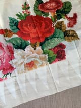 Half white Designer printed kanchi soft silk saree with temple border SS50370