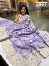 LilacDesigner Tissue with embroidery