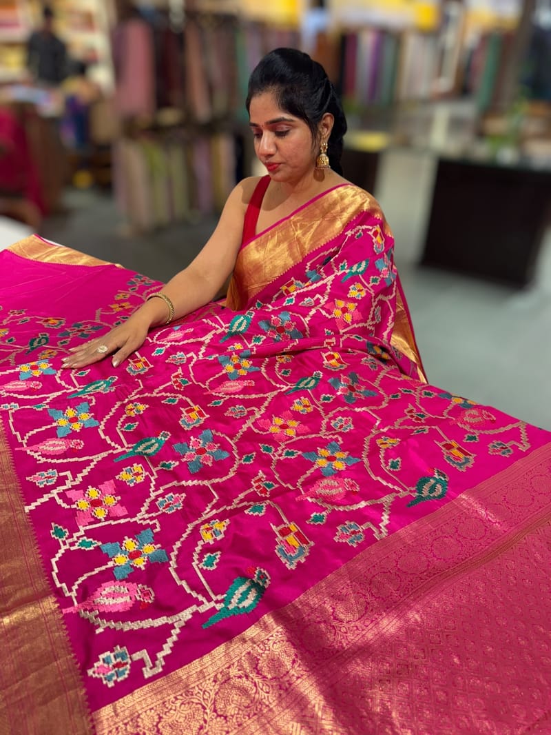 Pink Kanjeevaram soft silk with embroidery SS50127