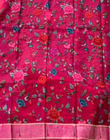 Rani Pink Tussar with fusion blouse SS50457