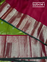 Parrot Green Tissue Vintage Kanjeevaram : S62F122