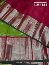 Parrot Green Tissue Vintage Kanjeevaram : S62F122