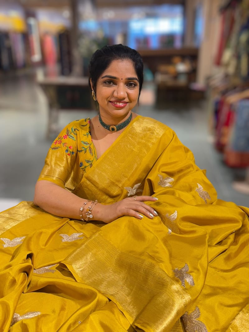 Mustard Kanchi Soft Drape Saree SS50200