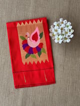 Pure Handloom Pythani Silk by Silk blouse