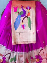 Majenta Pure Paithani lehanga : S62F130