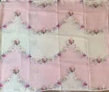 Ombre Dyed Floral Printed Pure Linen Saree