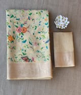Printed Chanderi Silk Saree SS50367