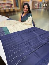 Designer Ikkath Printed Silk Saree