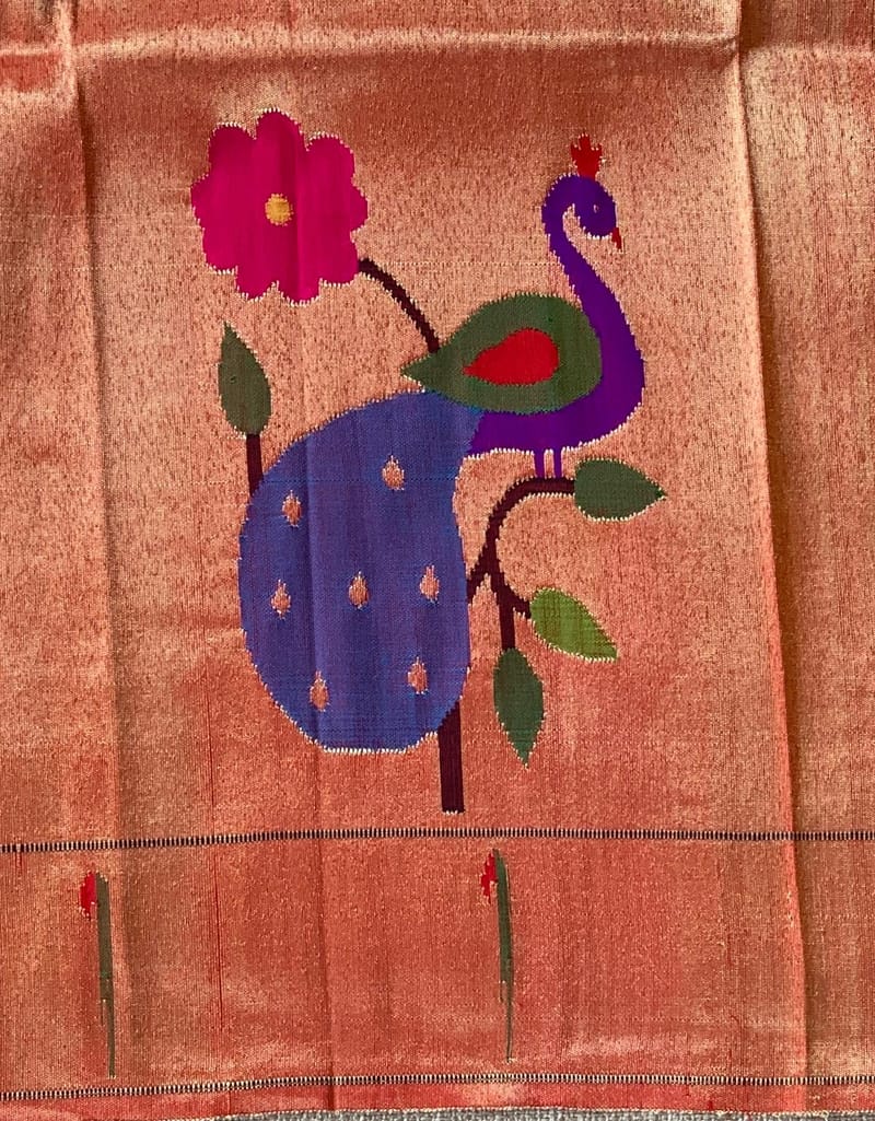 Pure Handloom Pythani Tissue blouse