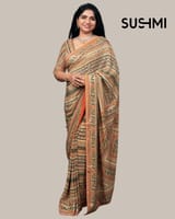Designer crepe saree