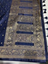 Navy Mashru Silk Saree SS50533