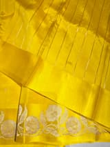 Yellow Poona Silk Saree