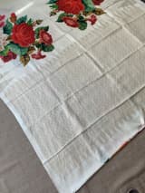 Half white Designer printed kanchi soft silk saree with temple border SS50370