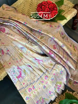 Lilac Banarasi paithani Ektara Tissue Saree : D62F003