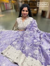 LilacDesigner Tissue with embroidery