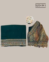 Peacock Blue DesignerOrganza saree SS50248