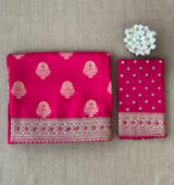 Pink Designer Banarasi Silk Saree