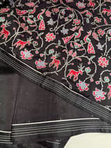 Black Organza Saree with embroidered blouse