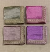 Majenta Pure Tissue Saree with velvet Bandhini pitawork blosue SS50418