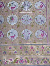 Lilac Banarasi paithani Ektara Tissue Saree : D62F003