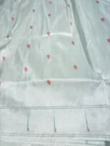 Silver Pure handloom paithani tissue  saree SS50374