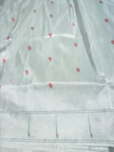 Silver Pure handloom paithani tissue  saree SS50374