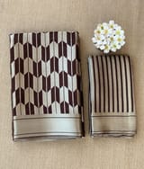 Coffee Brown Banarasi chinia brocade saree SS5090