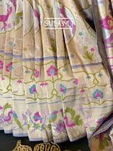 Lilac Banarasi paithani Ektara Tissue Saree : D62F003