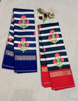 Printed Kanjeevaram soft silk saree : S62F125