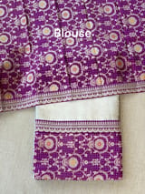 Greyish Silver tissue saree with banarasi and sabhyasachi borders : S62121