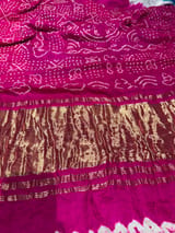 Pure gajji silk saree Rai bandhej Saree SS50524