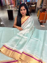 Pastel Blue Handloom Tissue