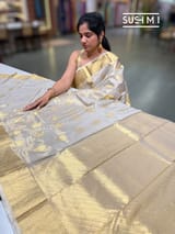Pastel Tone Kanjeevaram Tissue Saree