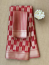 Red Banarasi chinia brocade saree SS5095