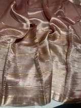 Pastel Pink Handloom Tissue Saree SS50386