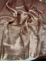 Pastel Pink Handloom Tissue Saree SS50386