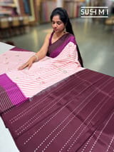 Designer Ikkath Printed Silk Saree