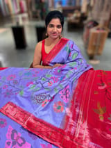 Pure Handloom Allover Pythani Saree